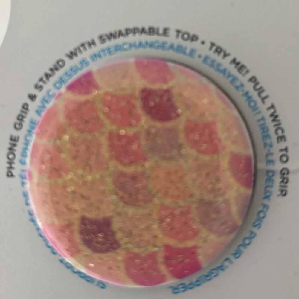 Popsockets Premium Glitter ✨ Pink Mermaid Phone Holder PopSocket Pop Socket